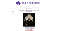 Desktop Screenshot of plushskincare.com