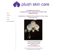 Tablet Screenshot of plushskincare.com